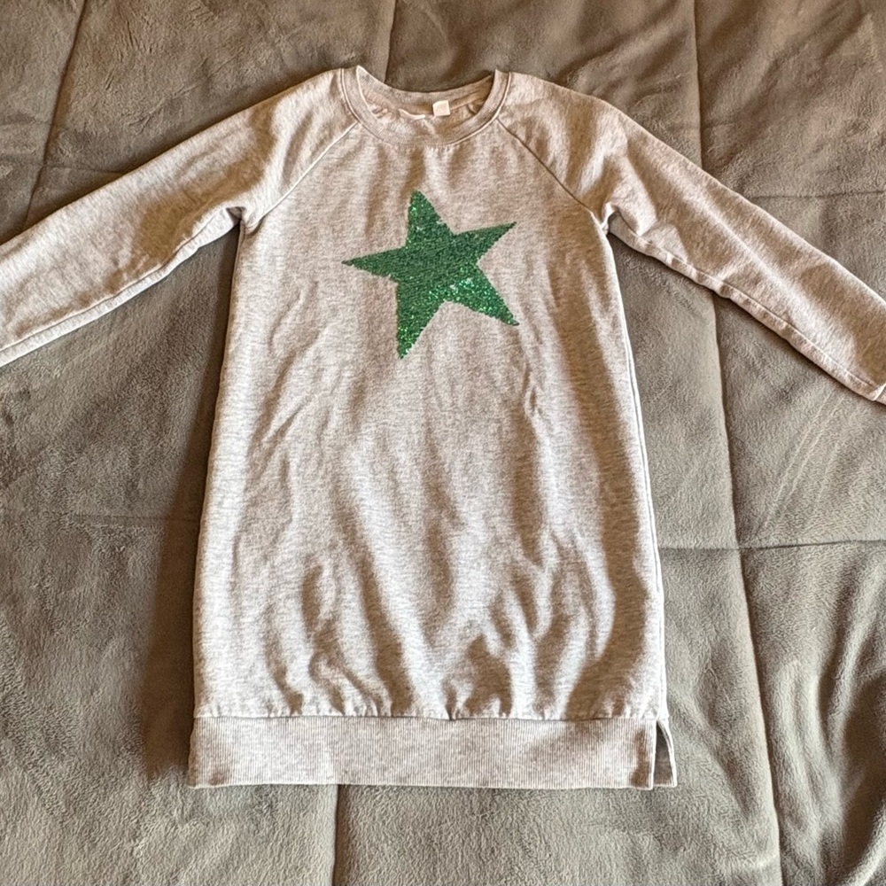 Girl's Two-Way Sequin Sweater Dress